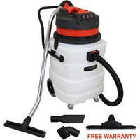 90L Maxblast Industrial Vacuum Wet and Dry - Silver