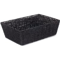 Black Paper Rope Tray - Black / 26cm