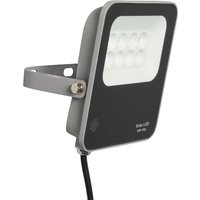 Dwight Outdoor LED Flood Light with Solar Panel - Grey / 30W