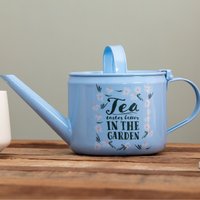 Watering Can Teapot - In The Garden - Blue