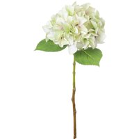 Vintage Floral Accent Rustic Charm Single Hydrangea - Green