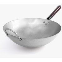 Carbon Steel Wok - Silver