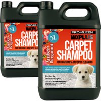 MAXPLUS Premium Carpet Shampoo For Homes With Pets Amber Bergamot - Black / 10L