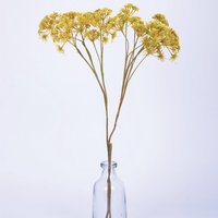 Artificial Single Dill Spray Flower Stem L42cm - Yellow