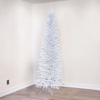 The White Italian Pencilimo Tree with Hinged Branches - White / 8ft