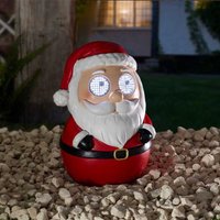 Christmas Solar Blinkin Santa Light - Red,White,Black