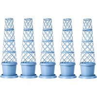 Plant Pot Tower Planter and Flower Climbing Frame in Mayan Blue - Mayan Blue / 5