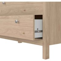 Gossmere 3-Drawer Chest - Hickory Oak Effect, Matt Natural Finish - Natural