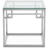 Allure Silver Side Table - Silver