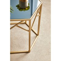 Avantis Set Of 2 Hexagonal Side Tables - Champagne