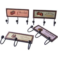 Jaxen Le Chocolate Assorted Door 3 Hook Hanger - Multicolour