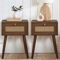 Croxley Pair of Bedsides 1 Drawer Bundle - Walnut