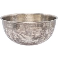 Buckingham Salad Mixing Bowl with Hammered Effect 30 cm, 7.2 Litre - Chrome