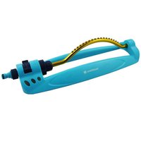 18 Hole Oscillating Hose Pipe Water Sprinkler Spray Garden Lawn Grass Flowers - Blue