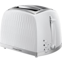 2 Slice Honeycomb Toaster White - White