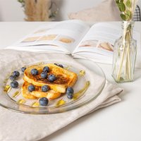 Lys Extra Large Glass Plates - 280mm - Clear / 12