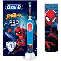 Oral-B Pro Kids Spider-Man Electric Toothbrush with Travel Case - Red