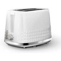 Solitaire 2 Slice Toaster Black Chrome Accents - Cream