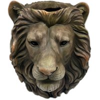 Lion Planter - Brown