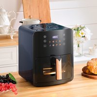 5L Touch Screen Oil Free Air Fryer with 8 Presets - Black