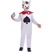 Curious White Rabbit Alice in Wonderland Costume Age 7-8 Years - White