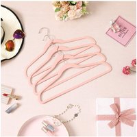 Velvet Hangers with Swivel Hooks - Pink / 20