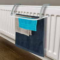 Over Radiator Clothes Airer in White - White