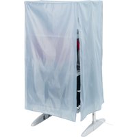 4 Tier Heated Clothes Airer with Cover Option - Silver