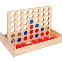 4 in a Row Traditional Edu Board Game Classic Four in a Line - Brown