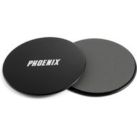 Phoenix Fitness Dual Sided Gliding Discs - Black Phoenix Fitness Dual Sided Gliding Discs - Black