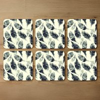 Feathers Fantastic Birds Coaster - Yellow