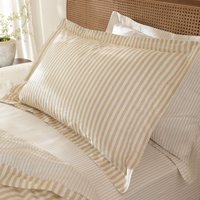 Hebden Melange Stripe Pillowcase Pair - Honey Yellow