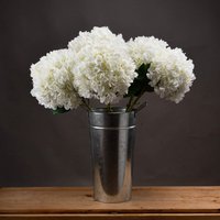 Wyld Haus Set of 3 Oversized Artificial White Hydrangea Stems - White