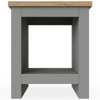 Lisbon Lamp Side Table Light Grey - Grey