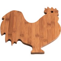 Aleki Bamboo Rooster Chopping and Serving Board - Natural