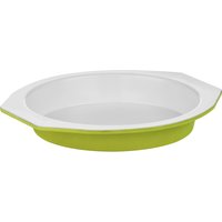 Ecocook Lime Green And White Metal Cake Tin - White, Green