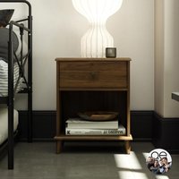 Dorel Home Farnsworth Nightstand with one drawer - Brown