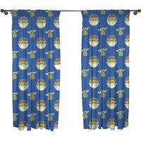 Star Wars The Mandalorian Baby Yoda Curtains - Multicoloured / 7266in