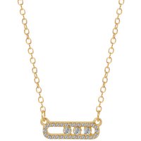 Fashionable Pin Necklace - Gold