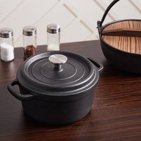 Cast Iron Saucepans - Black / Medium