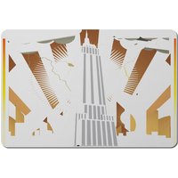 Art Deco Skyscraper Placemat - Gold