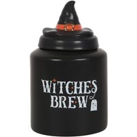 Witches Brew Ceramic Tea Canister - Black