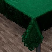 Luxury Rose Damask Table Linen Collection - Forest / Tablecloth (52"x52")