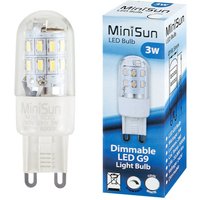 10 Pack G9 Clear Capsule LED 3W 6000K Light Bulb - Clear