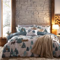 Arcticus Arctic Animal Duvet Cover Set - Blue / King