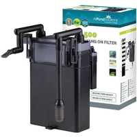 AllPondsolutions Hang On Aquarium External Filter HOB-500 - black