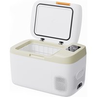 Portable Car Refrigerator with Display - White / 33.2cm