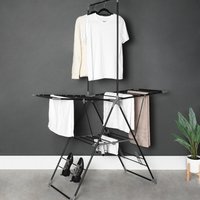 Argento Premium X Wing Airer - Black