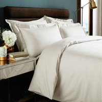 Duvet Cover Sets Micro Check - Ivory / Superking