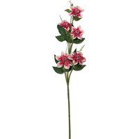 Artificial Clematis Flower Stem - Pink and White